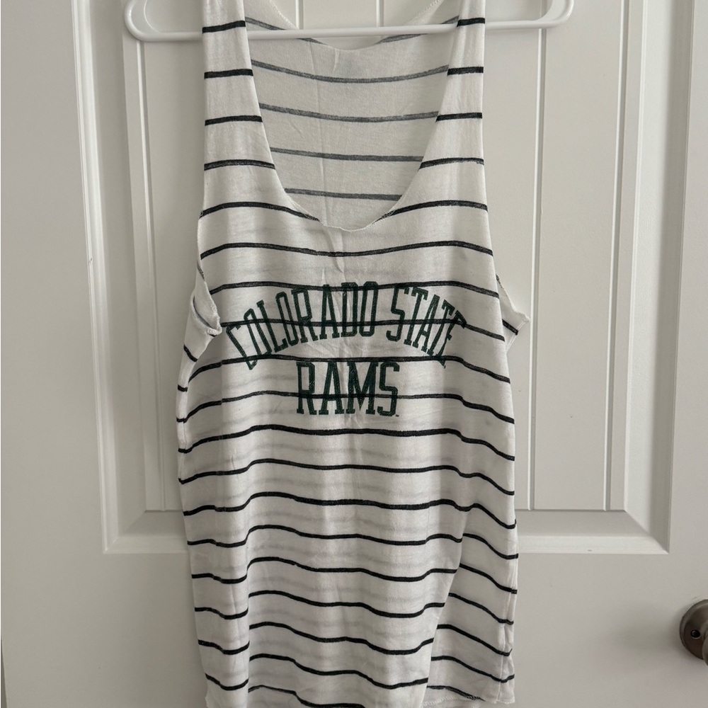 Striped Colorado State Rams Tank Top